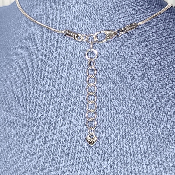 RARE RETIRED BRIGHTON PEBBLE DOUBLE RING/CIRCLES NECKLACE NWOT - Picture 5 of 5